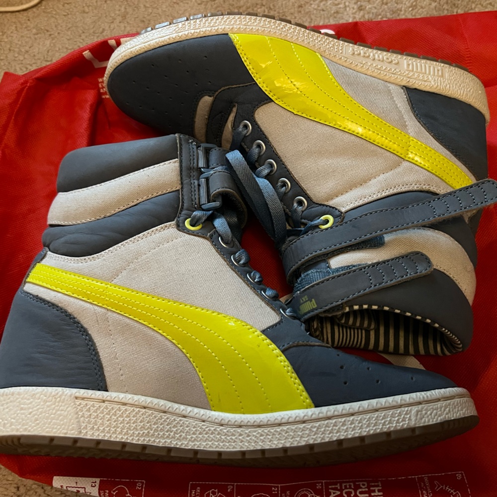 Puma Sky Contact High Top Wedge Sneakers - Woman’s 9.5